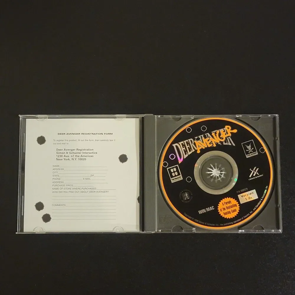 VTG PC CD-Rom 4 Games Carnivores / Atlantis / Deer Hunter / Hot Wheels Crash‎